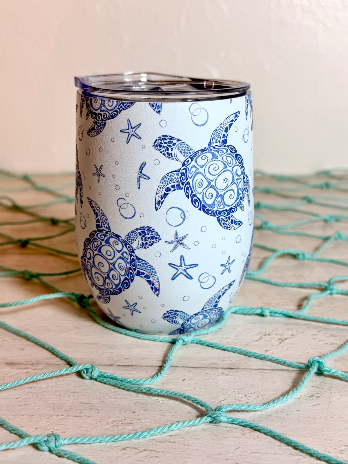 Stainless Steel 12oz Tumbler Blue Turtle